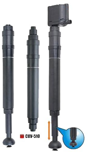 AQUARIUM PLÜDERHAUSEN Schlanker 10W UVC-Wasserklärer für Aquarien bis 800L,Algenkiller,Algenbekämpfung