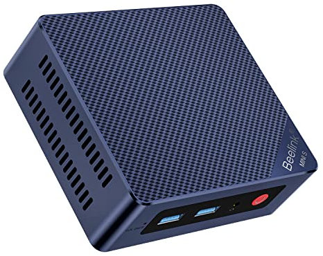 Beelink Mini PC, Mini S12 mit Intel Alder Lake-N N95 (4C/4T, bis 3.4GHz), 8GB DDR4 256GB M.2 2280 SSD, Mini Desktop Computer Unterstützung Dual HDMI 4K UHD, WiFi 5, Bluetooth 5.0, Gigabit Ethernet
