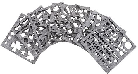 7 Unids DIY Felting Aplique Spills Field Molds Felting Plantilla Plantillas DIY Craft Aguja Felting Artesanía Suministros para Artista Principiante