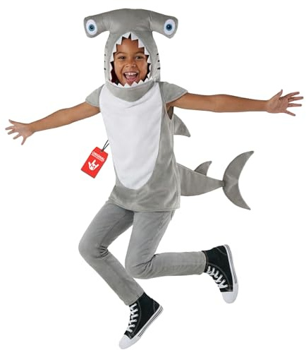 Morph Shark kostym barn, barn hammarhaj kostym, halloween kostymer för barn, halloween kostymer för pojkar, medium