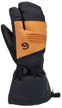Gordini Men's Gore-Tex Storm 3-Finger Glove, Black/Tan, Large