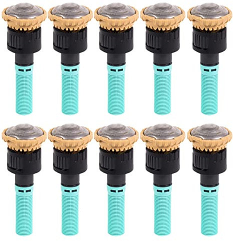 GNCGarden Pack 10 - Boquilla giratoria RainBird R-Van 18 - Rain Bird Toberas de Franja Ajustable 45 º - 270º - Alcance 4 a 5,5 m - Toberas para difusores/aspersor Rain Bird