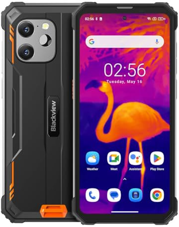 Blackview Värmekamera utomhus smartphone BV8900, 10 000 mAh batteri, Helio P90 700 16 GB 256 GB, 64 MP trippelkamera, 6,5 tum 2,4K FHD+, IP68 Android 13 utomhus mobiltelefon utan kontrakt, NFC GPS OTG