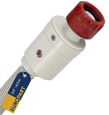 easyPART Kompatibel/Ersatz für Kenmore 10071958 Zulaufschlauch Warmwasser 4,0m 3/4 90°C mit Aquastop Sicherheitsventil Universal für Waschmaschine Geschirrspüler