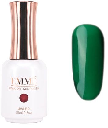 CÔEM - Premium Gel UV Nagellack langanhaltend für UV-Lampe - Gellack Shellac über 400 Farben - Professioneller Look - Nail Polish schnelltrocknend & stark deckend - Gelnagellack 15ml GP208 grün
