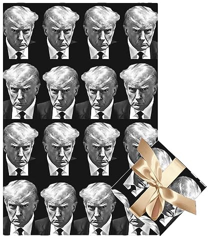 -Geschenkpapier Lustiges Geschenkpapier mit -Weihnachtsmannmütze