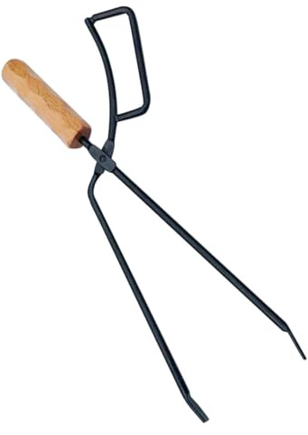 PRETYZOOM Abrazadera De Aislamiento Para Chimenea Pinzas Para Troncos Tenazas Para Agarrar Troncos Atizador Póquer De Fuego De Campamento Pinzas Para Leña Póker De Madera Cámping Alicates