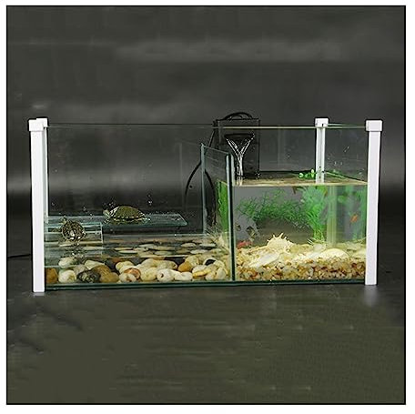 GLigeT Aquarium Aquarium-Mix-Trenntank for Schildkröten, Fisch-Mischtank, Zuchttank, transparentes Glas, quadratisches Aquarium-Tank Aquarien, xiangxiang2023