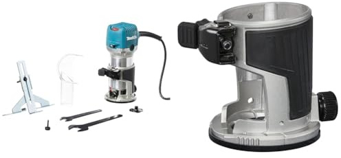 ELECTRIC MILLING-CUTTING MACHINE 710W MAKITA RT0702C & 196613-4 Compact Router Trimmer Base