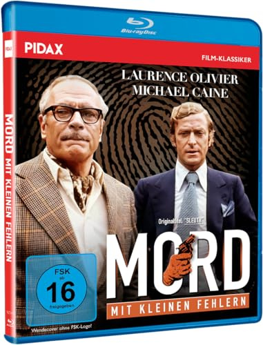 Mord mit kleinen Fehlern (Sleuth) / Kriminalfilm mit den Hollywood-Legenden Laurence Olivier und Michael Caine (Pidax Film-Klassiker)