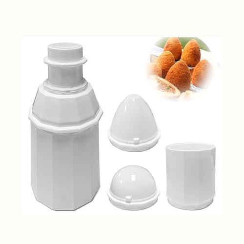 Rice Ball Moulds, 3-in-1 Versatile Mould for Onigiri & Arancini - Rice Ball Moulds Set with Triangle/Round Shapes (Home Sushi Machine, Bento, Meatballs)