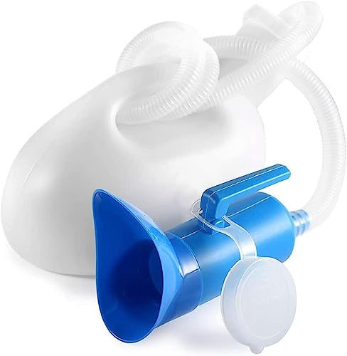 Mens Urine Bottles Spill Proof， Urine Bottles for Men Women Urinal Pee Bottle Universal Portable 2000 ML with Female Adapter for Camping Car Travel
