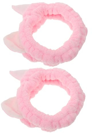 BESPORTBLE 2pièces Bandeau Spa pour Laver le Visage et Soin Peau Bandeau de Bain pour Femmes et Filles Lot