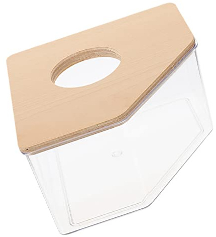 Toddmomy Sandbadewanne Für Hamster Durchsichtiges Acryl-Design Mit Badesand Für Hamster Chinchillas Rennmäuse Kleine Tiere Zum Baden Spielen Und Ausruhen