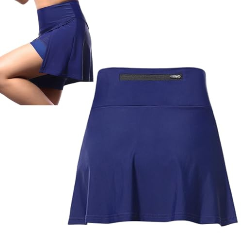 Jupe De Vélo pour Femme avec Gel Rembourré Séchage Rapid Respirant Élastique Shorts De Cyclisme Jupe De Vélos Réfléchissant Antichoc Shorts De Cyclisme Femme C,L
