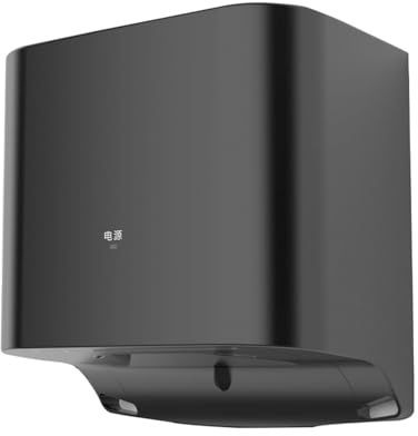 UPLTOE Asciuga Mani Automatico a Parete,Asciugamani Elettrico,Asciuga Mani a Parete，Einfach Montieren,per Commerciale/Domestico Black