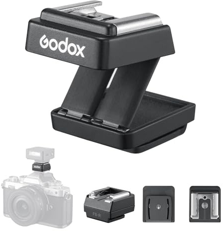 Godox FS-R Single Contact Folding Hot Shoe Riser, Extender for Godox IM30 IM20 IM22 Mini Flash, Raises Flash 30mm Height to Reduce Lens Shadow, Flexible Flash Positioning