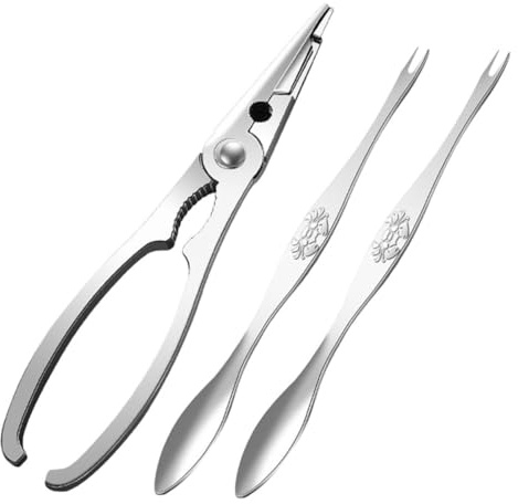 Hemobllo Ustensiles Fruits Mer Acier Inoxydable Casse-crabes Robuste Et Accessoires Crustacés pour Et Pinces