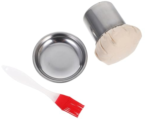 LIGIGWASH Cepillo De Cocina Para Aceite De Acero Inoxidable Fácil De Limpiar Accesorio Esencial Para Panqueques y Planchas Restaurantes