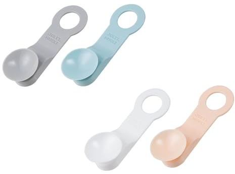 SAFIGLE 4 pièces Poignées Levage Siège Toilette avec Ventouses Solides Accessoire Salle de Bain Pratique pour Famille Personnes Âgées et Facile à Fixer sur Lunette Wc Blanc Gris Rose Bleu