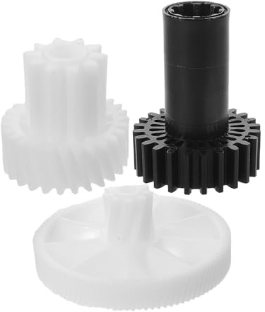FUNNETOYU Repuesto para Picadora de Carne 3 Piezas Engranajes de Plástico 10/27, 8/24 y 9/104 Dientes Compatible Electrodomésticos de Cocina Domésticos Silencioso y Duradero