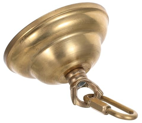 Goldfarben Deckenrosette Für Lampen/Ventilator Aus Kupfer in Vintage Stil | Rostbeständig und Verhindert Lockern für Dekorative Lampen und Kronleuchter in Wohnungen und Wohnzimmern