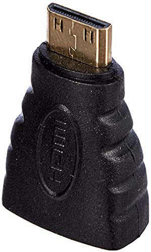 HDSupply X-HA Mini HDMI maschio/HDMI femmina adattatore placcato oro FullHD 1080p, nero