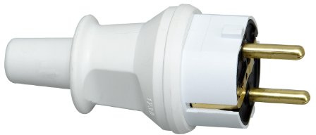 Kopp 173002007 Fiche Terre avec Protection Anti-pli Blanc