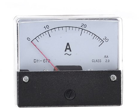 sourcingmap Panneau carré 0–30 A Courant AC AMP compteur analogique Amperemeter