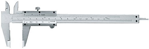 Messschieber, Skala und Nonius mattverchromt, aus Werkzeugstahl, 150-200 mm(200,Schraube/screw)