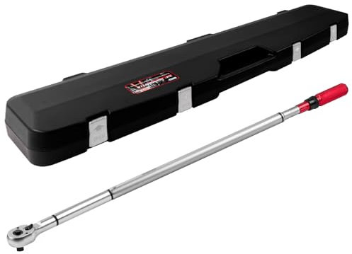 Hairich 3/4-Inch Drive Click Torque Wrench, Dual-Direction Adjustable 48 tooth 160-1000ft.lb/217-1356Nm, Professional Inch Pound Torque Wrench, for Maintenance Tool and Product Assembly