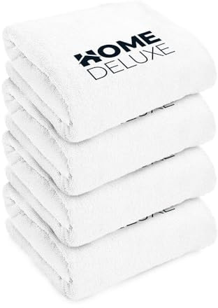 Home Deluxe - Handtuch 4er Set - 70 x 140 cm, 100% Baumwolle I Badetuch Saunatuch Strandtuch Handtuchset