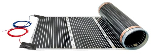 Assembled 220w/m2 Electric Floor Heating Film with 2.5m Connection Cable,Thin Conductive Ink Warm Film (4m²(50cm*8m))