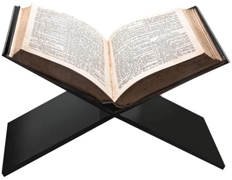 Generic Acryl-Buchhalter - Buchständer Kreuzrahmen, Multifunktionaler Buchhalter In X-Form | Lesebuchhalterständer Schwarzer Mit Offenem Halter Für Bibel, Kalender, Kunstbücher, SRJOKQ5OFQBEWP977J9