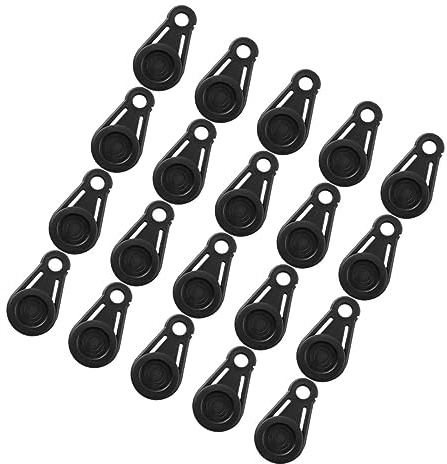Gogogmee 20 Clips para Lona de Camping y Carpa Resistentes de Plástico, Sujetadores Antiviento Que No Dañan la Tela, Ideales para Exteriores y Pesca