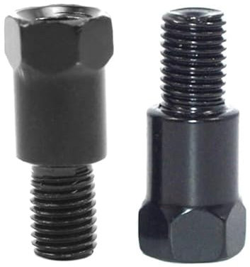 WKAIYUAN Motorrad 10MM M10 8MM M8 Rückspiegel Adapter Rechts Links Hand Gewinde Im Uhrzeigersinn Gegen den Uhrzeigersinn Umwandlung Bolzen Schrauben(10MM(RL))