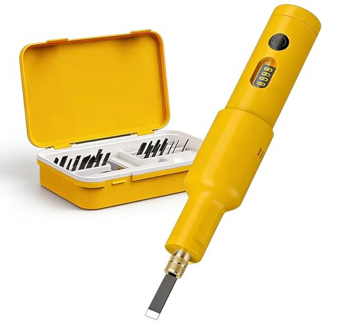 Cordless Electric Wood Carving Chisel with 20PCS Replaceable Blades | 4.2v Cordless Electric Wood Chisel. USB-C Rechargeable. For Wood Carving, Engraving, Shaping, DIY Projects