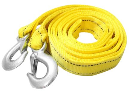 PartyKindom Abschleppseil Für LKW Und Pkw Aus Nylon Und Metall Mit Haken Robust Und Reißfest Für Abschleppen Und Bergen Von Fahrzeugen Einfach Zu Bedienen Verstauen