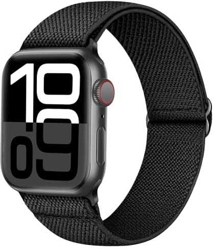 Raradev Water-Resistant Elastic Band Compatible for Apple Watch Straps 42mm/46mm/45mm/44mm/49mm/41mm/40mm/38mm Women Men, Stretch Sweatproof Strap for iWatch SE3/Series 11/10/9/8/7/6/5/4/3/2/1