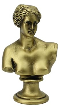 Venus De Milo - Estatua de busto de diosa grecorromana, escultura de Afrodita, 14,50 cm