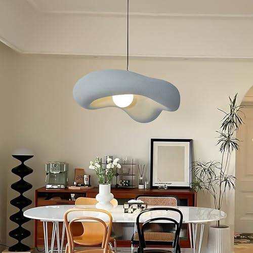 CNMKLM Moderne Pendelleuchte Wabi-Sabi Pendellampe Kreative Blumen Esszimmer Hängelampe Hängend Höhenverstellbar Esszimmerlampe Schlafzimmer Wohnbereich Kücheninsel Hängeleuchte,60 * 50 * 23CM(Gray)