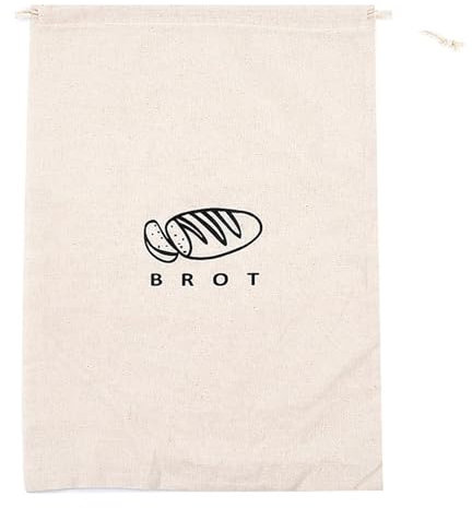 Sacs à Pain Sacs à pain en lin réutilisables avec cordon de serrage, 5 pièces, grand stockage lavable, accessoires alimentaires, organisateur de cuisine(Beige05)