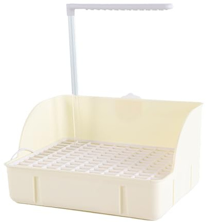 Generisch Automatische Vogeldusche mit Wasserzirkulation | Spritzwassergeschützte Wellensittich Badewanne für Käfig | PP-Material & Einfache Montage für Nymphensittiche/Pfingstrosen (Weib)