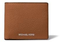 Michael Kors Men's Hudson Billfold Wallet, Luggage Pebbled Leather
