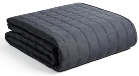 HGTRH Manta Pesada, Manta Terapéutica para Mejorar el Sueño Y Relajar el Cuerpo Fibra de Bambú Y Cuentas de Vidrio de Primera Calidad 80''x87'' 32lb