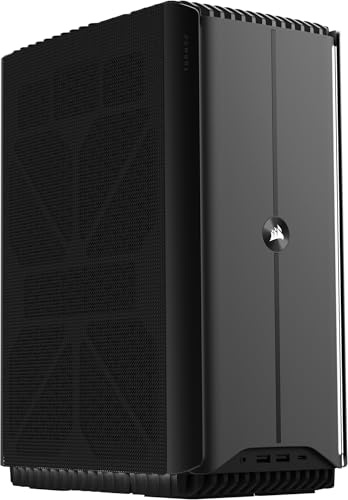 Corsair ONE a600 Gaming PC – Liquid Cooled AMD Ryzen 7 9800X3D CPU – Liquid Cooled NVIDIA GeForce RTX 5080 GPU – 64GB VENGEANCE DDR5 Memory – 2+2TB M.2 SSD – Metal Dark