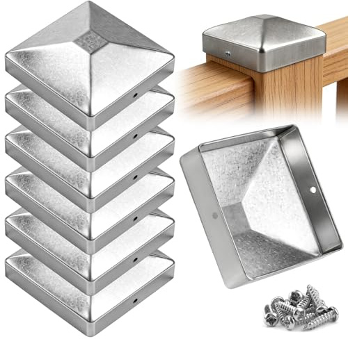 mawmuaw Pfostenkappen Zaunpfosten Kappen (91mm-6pcs)