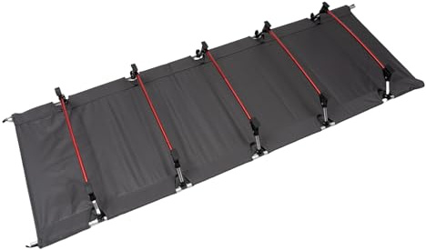 Linanty Klappbares Campingbett, 150 kg Tragkraft, Gästebett, 190 x 65 cm, Campingbett mit Tragetasche, für den Innen- und Außenbereich, Garten, grau