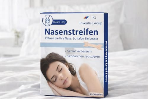 Inventis Group Premium Bandes nasales anti-ronflement pour un meilleur sommeil, réduction des ronflements, qualité médicale, pansements nasaux anti-ronflements