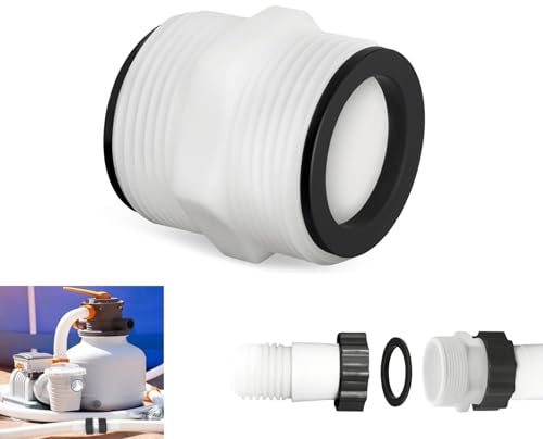 Poolanslutningsset 38 mm för Intex Coleman, 1,5 tum 2-vägs anslutning poolslangkontakt, pool slangadapter poolanslutningsset slangkontakt poolslang förlängning för Intex Coleman pumpar